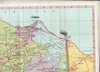 Egypt Rare Adv  Tourist Map Of Egypt Showing Railways  Airports  Water Courses  