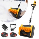 12   Cordless Snow Shovel 24v Battery Powered Electric Snow Blower 2x 4000mah Us