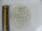 Vintage Acetate Stencil  lizard   Tattoo Stencil 