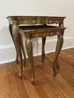 Vintage Set Of 2 Italian Florentine Nesting Tables