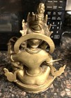 Antique Tibetan Green Tara - Brass 9  H 