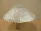Vintage Ceiling Light Table Lamp Shade Pressed Glass 11 3 8 Diameter 3 7 8  Tall