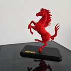 Ferrari Prancing Horse Figurine Desktop Display Statue Red Black Collectible