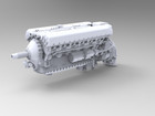 1 32 Fast-fix Resin V-1650 Merlin Detailed Engine For P-51d Spitfire