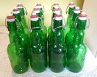 Grolsch Beer Bottles 16 Oz Green Homebrew Lot Of 12  Swing Top With Gaskets L  k