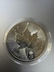 2015 Canada  9999 Silver Maple Leaf  5 Coin  Elizabeth Ii In An Air Tite Capsule