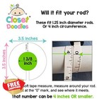 C47 Baby Closet Size Dividers Boys 6pc Fits 1 25  Rod