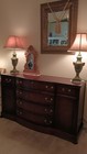 Vintage Bassett Mahogany Buffet Sideboard Serpentine Front Large Credenza62 x20 