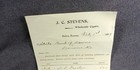  99 Jc Stevens Wholesale Cigars Salina Kansas Letter Bill Head Invoice Downs A97