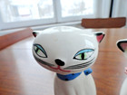 Vintage 1958 Holt Howard Cozy Kitten Siamese Cat Salt   Pepper Shakers W  Label
