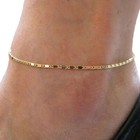 Hot Women Simple Gold Chain Anklet Bracelet Barefoot Sandal Beach Foot Jewelry    