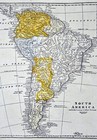 C 1820 Morse Map South America Brazil Amazon Argentina Chile Peru Colombia Rio