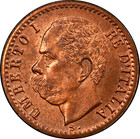 P016  Italy  Umberto I  1 Centesimo 1895 R  Rome Mint  Pcgs Ms65rd  Top Pop 