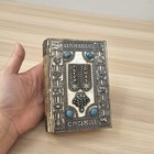Vintage Jewish Prayer Book Metal Cover Machzor Hebrew Judaica Israel Rare Holida