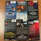 6 Creepy Horror Vhs Video Tape Lot Cape Fear  Pet Sematary  Body Snatchers  