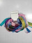 100  Pure Silk Embroidery Ribbon 13mm 10 Solid Colors Each Color 1 Yards