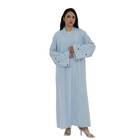 Embroidery Open Abaya Cardigan Women Muslim Long Maxi Dress Moroccan Kimono Arab