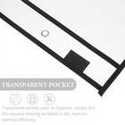Black Hanging Dry Erase Pocket Organizers Reusable Pet Plastic Document Holders