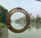 24 porthole Window Canal Boat Glass Nickel Finish Ship Wall Designer Decorative