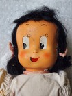 Antique vintage Little Lulu Composition Doll 1930 s  14  Stuffed   Jointed Rare