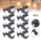 8 Pack 330lbs Heavy Duty Stage Lighting Clamps Dj Light Truss Clamp Set Black