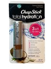 Chapstick Total Hydration Coconut 3-in-1 Lip Care Balm Tube Non-tinted Set Of 3