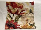 Mixed Flower Garden Floral Botanical Linen Throw Pillow Cover Holiday Home Decor