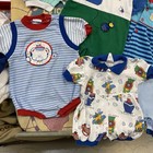 Lot Of 9  Vintage Baby Boy Kids Youth Clothes  Mixed Sizes  3 Mos - 9 Mos 