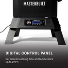30-inch Digital Electric Vertical Bbq Smoker With Leg Kit  Side Wood Chip Loader