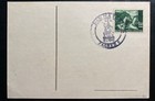 1942 Zagreb Croatia First Day Postcard Cover Fdc Philatelic Exhibition