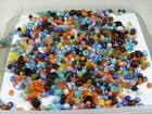 2 Pounds Assorted Shapes And Sizes India Handmade Multicolor Glass Beads  d-8     