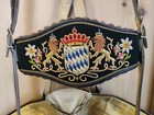 Vintage German Lederhosen Embroidered Leather Shorts W  Suspenders