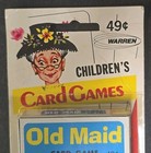 Vtg Old Maid Card Game   Warren Paper Products  4407  New