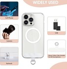 Cell Phone Wristlet Strap  Marble Beaded Wrist Strap With Tether Tab     