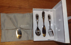 New Nambe Baby Toddlers Kibo 3 Piece Flatware Set Gift Boxed Shower Gift