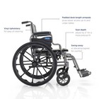 Invacare Essentials Tracer Sx3 Wheelchair  Foldable  Swing-away Footrests   Desk