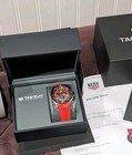 Tag Heuer Formula chrono Qtz Watch Caz101an     red Sunburst     Rubber Strap 9 5 10