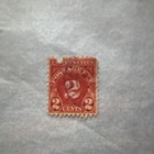 United States Washington-franklin 2 Cent Red Used Postage Stamp Single