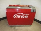Coke Machine Coca Cola Cooler Original Finish   Nice To See Old Paint  1950 s