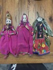 3 Indian Rajasthani Dolls