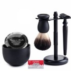 6pcs set Men Shaving Kit Brush Holder Double-sided Razor Soap Bowl Men s Gifts