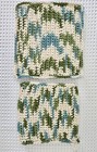 Handmade Set Of Crochet Cotton Dish Cloth   Pot Holder  new 