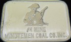 Minutemen Coal Company Mine Mining Vintage Belt Buckle