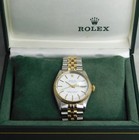 Rolex Oyster Perpetual Date 1500 Two Tone Vintage 1975 Mens Watch    34mm