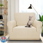 Znsayotx 1 Piece Jacquard Chair Slipcovers For Living Room High Stretch Chair
