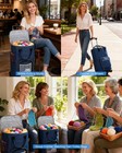 Extra Large Portable Crochet Bag With Wheels   Telescoping Handle