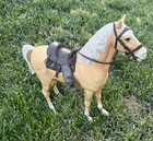 Vintage Marx Johnny West Horse Thunderbolt With Accessories  1960s