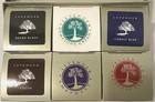 Levenger Bottled Fountain Pen Ink Set Raven Black Cocoa Amethyst Green Blue Red