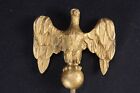 Vintage Finial With Eagle Figure 3 5 8  Tall X 3 3 4  Wide