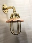 Maritime Antique Solid Brass Wall Mount Marine Light With Copper Shade Set Of 10